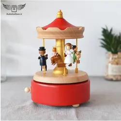 جعبه موزیکال چوبی چرخ و فلک
