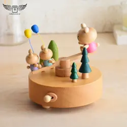 جعبه موزیکال اله کلنگ چوبی