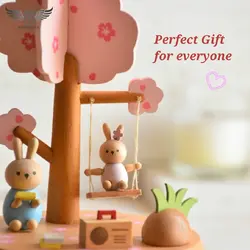 جعبه موزیکال چوبی فانتزی