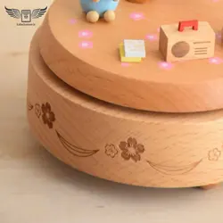 جعبه موزیکال چوبی فانتزی