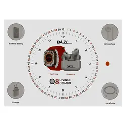 پک ساعت هوشمند و لوازم جانبی DAZL Q8 UNIQUE COMBO