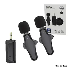 میکروفون یقه ای بیسیم K35 Pro Dual | دو میکروفون