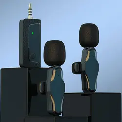 میکروفون یقه ای بیسیم K35 Pro Dual | دو میکروفون