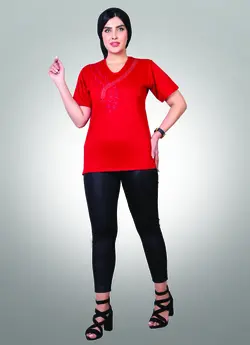 بلوز آستین کوتاه مجلسی | پوشاک زنانه KA