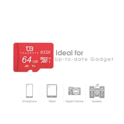 کارت حافظه microSD XC تروبایت مدل 633X-A2-V30 کلاس 10 استاندارد UHS-I U3 سرعت 95MBps ظرفیت 64 گیگابایت به همراه کارت‌خوان | فروشگاه اینترنتی کانی مارکت