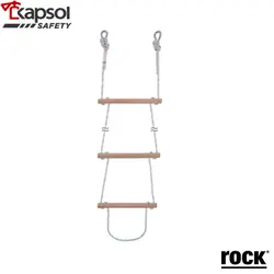 نردبان طنابی چوبی برند ROCK مدل RL-41 - فروشگاه تجهیزات ایمنی کپسول