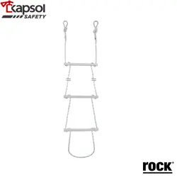 نردبان طنابی آلومینیومی برند ROCK مدل RL-41A - فروشگاه تجهیزات ایمنی کپسول