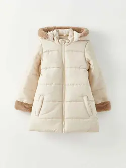 کاپشن بلند کلاه دار دخترانه ال سی وایکیکی کد:W28636Z4