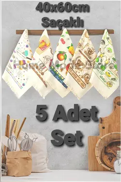 ست پنج تایی دستمال آشپزخانه ترک HOME MODE Store کد:Havlusu ckr01