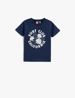 تیشرت طرح نوشته پسرانه کوتون