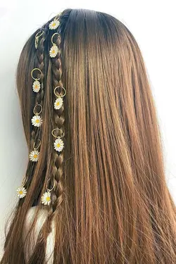 ست ده تایی آویز مو طرح گل New Obsessions کد:TM-4796