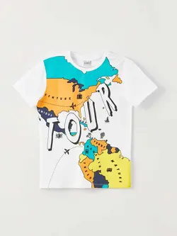 تیشرت طرح سفر پسرانه ال سی وایکیکی کد:S3BQ17Z4