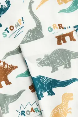 تیشرت شورتک طرح دایناسور پسرانه اچ اند ام کد:0485544078