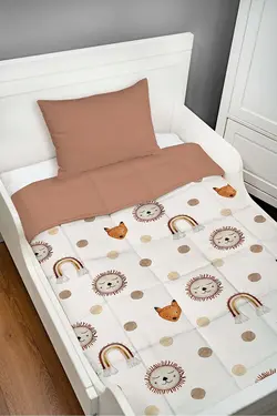 ست لحاف بالشت طرحدار نوزادی Tuğba Kuğu کد:ETICNTYRGS046