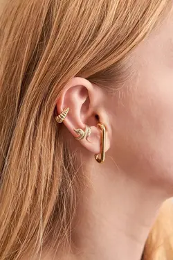 گوشواره سه تایی طرح مار زنانه AyKara کد:aykküpe13