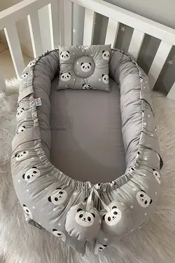 تخت نوزاد ارتوپدی طرح پاندا Jaju Baby کد:GriPanda055