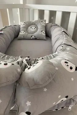 تخت نوزاد ارتوپدی طرح پاندا Jaju Baby کد:GriPanda055