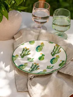 بشقاب سرامیکی طرح کاکتوس ال سی وایکیکی کد:S2KE56Z8