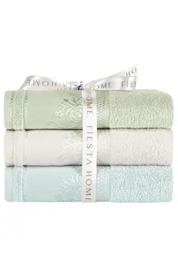 حوله دست و صورت ست 3تایی 50*90 ترک Fiesta کد: 5155