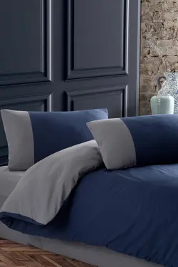 روتختی دونفره ترک دورنگ مدل Cotton Touch کد:CT-1705 از زاویه دور
