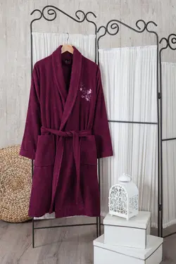 ست حوله تنپوش سرخابی تمام نخ FINE LINE کد: L2010062032