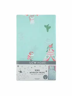 ست روتختی دخترانه نوزادی lc waikiki کد: S1BM84Z1 - F9C - Karışık Baskılı