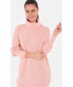 تونیک بافت یقه اسکی زنانه بیگ دارت کد : HBV00000RHW44