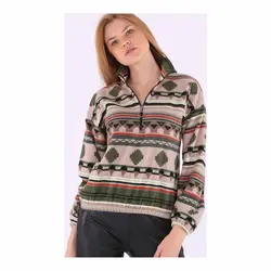 سویشرت زنانه طرح دار بیگ دارت کد : HBV00000RHZ1V