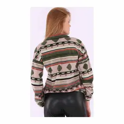 سویشرت زنانه طرح دار بیگ دارت کد : HBV00000RHZ1V