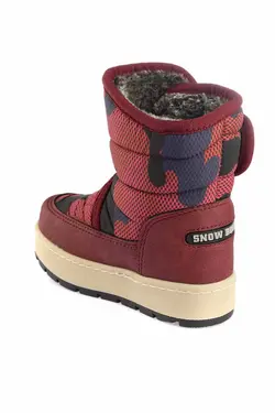 پوتین بچگانه(دخترانه) ساق بلند زرشکی رنگ Minicanکد:GRS-B-70>19K