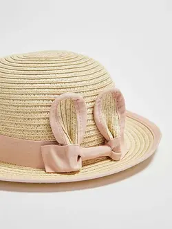 کلاه روبان دار حصیری دخترانه ال سی وایکیکی کد:S16194Z1