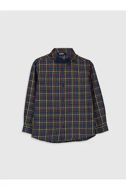 بلوز چهارخانه آستین بلند پسرانه ال سی وایکیکی کد:9W5410Z4