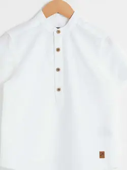 پیراهن یقه ایستاده پسرانه ال سی وایکیکی کد:0SJ510Z4