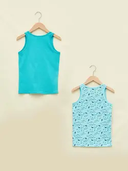 تاپ آستین حلقه ای دوتایی پسرانه السی وایکیکی کد:W1BV64Z4