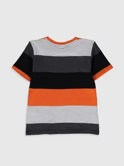 تیشرت پسرانه(بچگانه) طرح دار السی وایکیکی کد : 0S1727Z4 - LEG - Siyah Çizgili