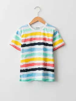 تیشرت راه راه رنگارنگ پسرانه ال سی وایکیکی کد:S1AO26Z4