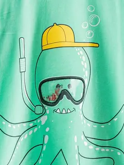 تیشرت طرح اختاپوس پسرانه ال سی وایکیکی کد:S1BC29Z4