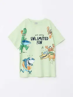 تیشرت طرح دار پسرانه ال سی وایکیکی کد:S2G900Z4