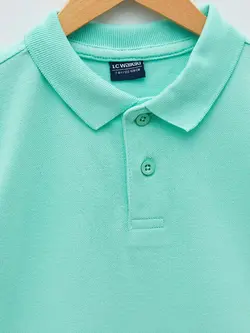 تیشرت یقه پلو ساده بچگانه ال سی وایکیکی کد:S21048Z4