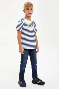 تیشرت یقه گرد پسرانه دیفاکتو کد:S3391A6IN101