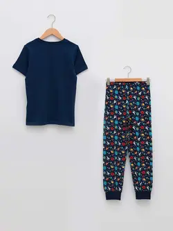 ست تیشرت و شلوار طرح فضا پسرانه ال سی وایکیکی کد:S20603Z4