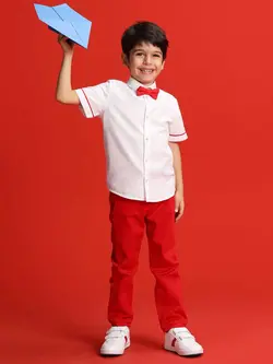 شلوار پسرانه(بچگانه) استاندارد السی وایکیکی کد : 9S3888Z4 - HPM - Kırmızı