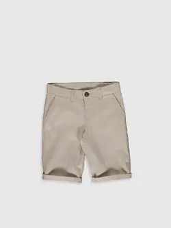 شورت جیب دار گاباردین پسرانه ال سی وایکیکی کد:0SR585Z4