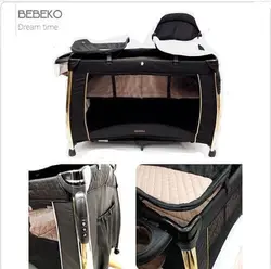 تخت و پارک ببکو bebeko مدل dream time رنگ بلک گولد