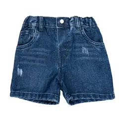 ست تیشرت و شلوارک جین طرح غواس ایندیگو