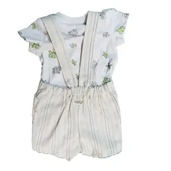 ست رامپر سه تیکه طرح کاکتوس ایندیگو indigo