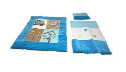 سرویس دم دستی سه تکه مدل جغد مخمل آبی شرکت پنگوین |Panguan service handy three-piece