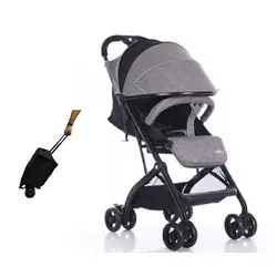 کالسکه دسته چمدانی کیکابو kikka boo مدل miley رنگ  dark-grey