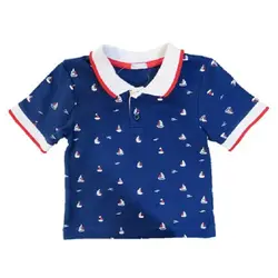 ست تیشرت و شلوارک طرح قایق پاپو