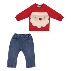 ست بلوز و شلوارلی نوزاد ایندیگو مدل22216